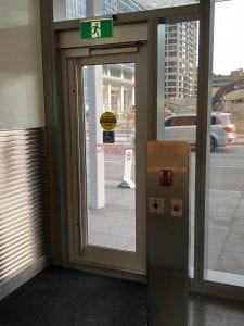 One York - Exterior door