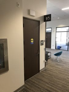 accessible washroom door