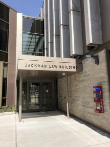 Jackman Law Building side entrance