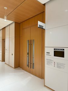 Courtroom doors